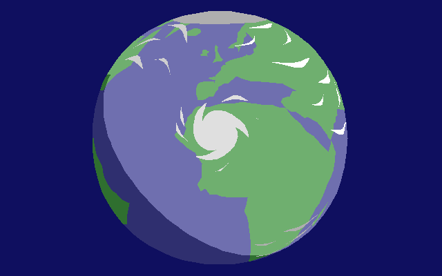 Earth w/ weather systems